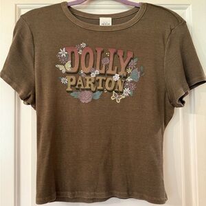 American Eagle Outfitters Tan Band Tee